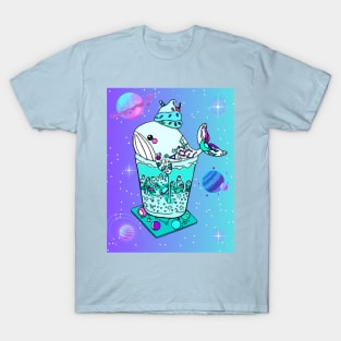 Galaxy Frappe Whale (seafoam) T-Shirt